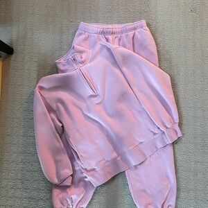 Aritzia TNA fleece boyfriend sweatsuitt